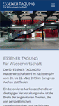 Mobile Screenshot of essenertagung.de